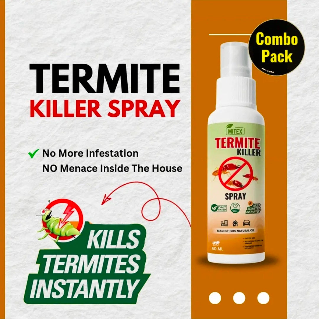 Termite Killer Spray - Instant & Plant-Based Home Protection (Pack of 3)