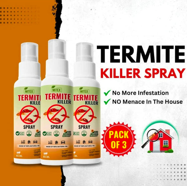 Termite Killer Spray - Instant & Plant-Based Home Protection (Pack of 3)