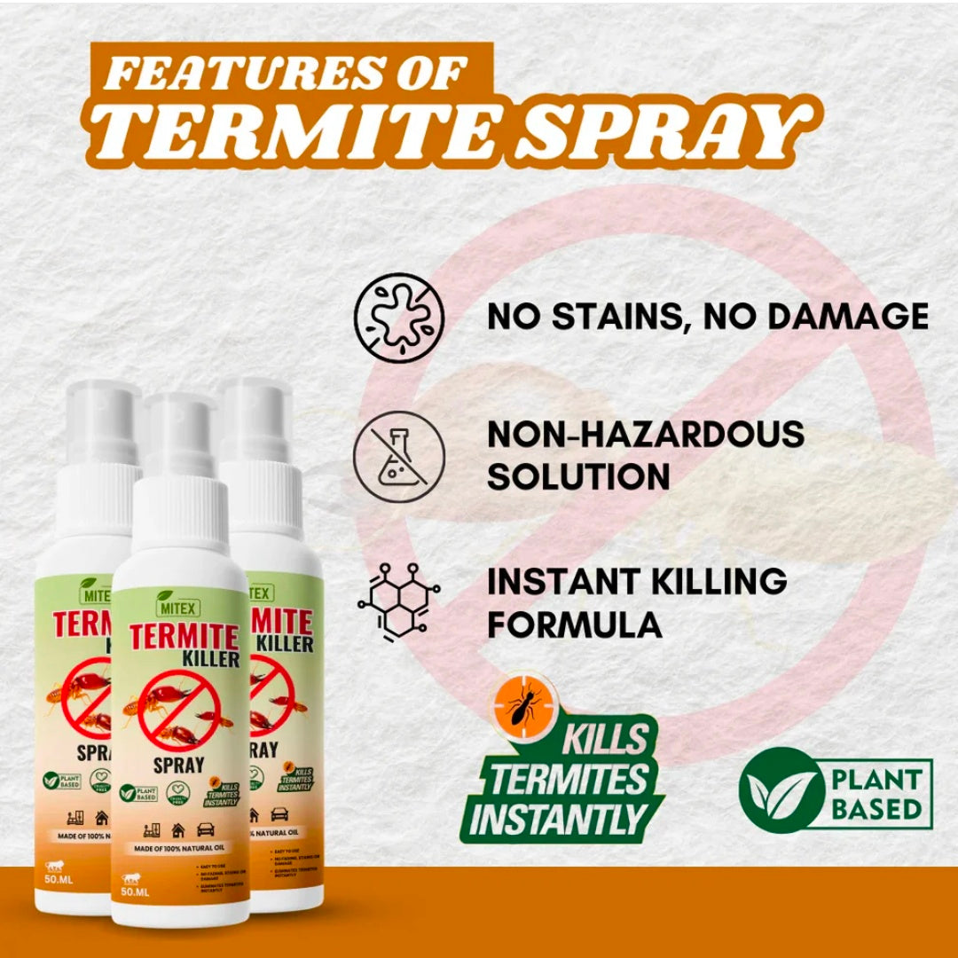 Termite Killer Spray - Instant & Plant-Based Home Protection (Pack of 3)